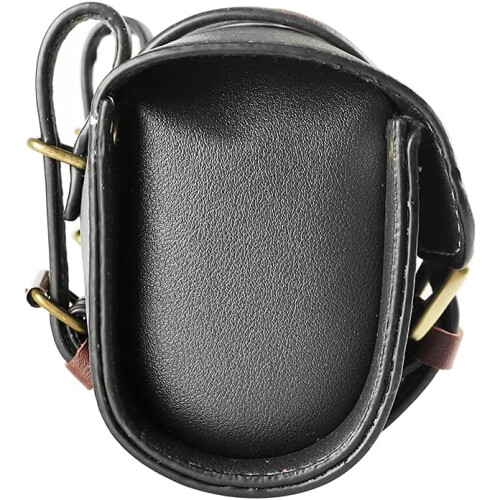 Motorcycle Fork Bag Waterproof Leather Quick Release Side Bag Universal Tool Storage Black Small Tool Pouch 1