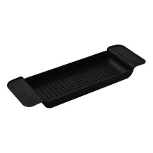 Vassoio per vasca da bagno Vassoio da bagno drenante estensibile Ripiano per vasca da bagno per uso domestico salvaspazio Piccolo vassoio