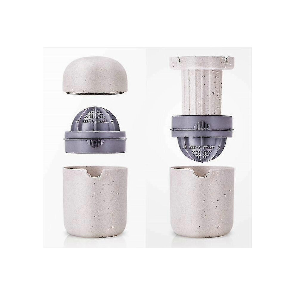 Manual Juicer Citrus Lemon Orange Hand Squeezer Hand Juicer Citrus Squeezer Manual Hand Juicer Lid Rotation Press Anti-slip Reamer With Strainer And C-image-OPC-PJNHD88-NEW
