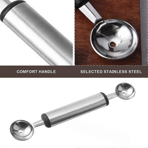 Melon Baller Scoop, Ανοξείδωτο ατσάλι Fruit Melon Baller Carving Knife για 2