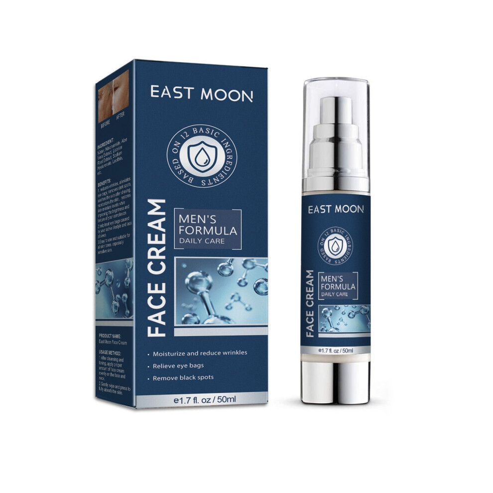 (50ml) Men's Facial Moisturizing Cream Hydrating Moisturizing Fine Lines Eye Bags Dark Circles Facial Care Cream