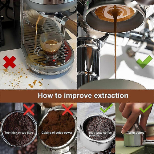 Bottomless Portafilter, 3 Ears Espresso Portafilter Accessories Kit, για μηχανή 2