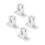 4 piezas SK10 Abrazadera de riel plateada para varilla de 10 mm 16