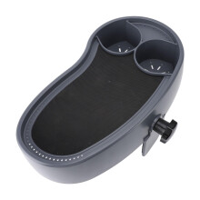 Hot Tub Tray Adjustable Plastic Anti-Slip Serving Tray with Cup Holder for Aboveground Spa and Bathtub Accessories