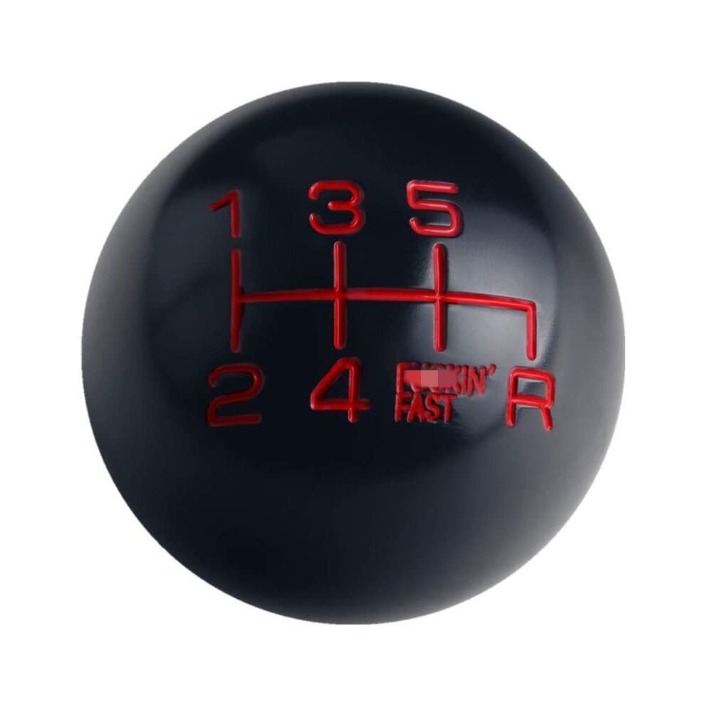 Aluminum 6 Speed Short Throw Shift Knob M10x1.5 M12x1.25 M10x1.25 M8x1.25 For Manual Transmission Black/Red 6482260663302