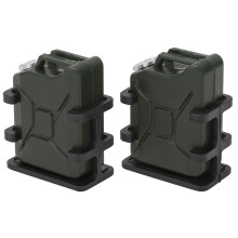 1 Paar RC-Auto simuliertes Kraftstofftank-Montage Mini-Ölkann für 1/8 1/10 RC Crawler Auto Dekoration Zubehör Dunkelgrün