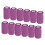 12 piezas de vendaje elástico autoadhesivo de 10 cm, morado, látex 14