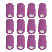 12 piezas de vendaje elástico autoadhesivo de 10 cm, morado, látex
