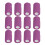 12 piezas de vendaje elástico autoadhesivo de 10 cm, morado, látex 1