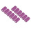 12 piezas de vendaje elástico autoadhesivo de 10 cm, morado, látex 15