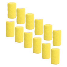 12 piezas de vendaje elástico de 10 cm de ancho y 4,5 m de largo, amarillo, látex