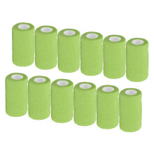 12 piezas de venda elástica de 10cm verde látex natural 410g
