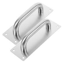 Fire Door Handle Set 2pcs Outdoor Metal Barn Door Pulls Heavy Duty Handles for Secure Entry and Exit