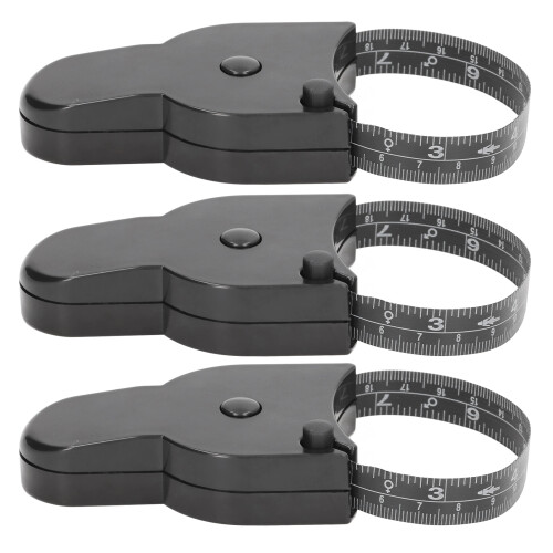 3 Pcs Portable Black Body Measuring Tape, 9x2x6cm 1