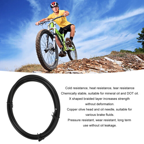 5.5mm Black Hydraulic Disc Brake Hose Kit Copper Olive for Bicycle 2