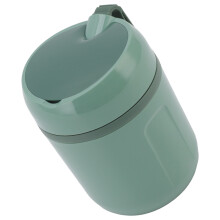 Recipiente térmico para alimentos de doble pared 480 ml, acero inoxidable 304, verde