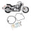 VTX 1300 1300cc Negro O-ring Kit de juntas 2003-2007 15