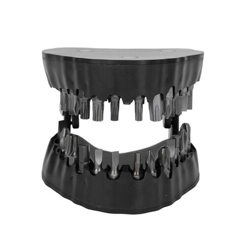 Prothese-Bohrerhalter Zahn-Modell Schwarz 28-Bits 1