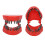 Zahnmodell-Prothese-Bohrerhalter, rot, 28 Bohrer 16