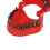 Zahnmodell-Prothese-Bohrerhalter, rot, 28 Bohrer 11