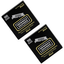 NewMax Darbee Single Edge Razor Blades, Black, 100 Count (Pack of 2)