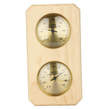 Sauna Hygrothermograph Indoor Humidity Meter Wall Hanging Thermometer for Home and Sauna Use, Easy to Read