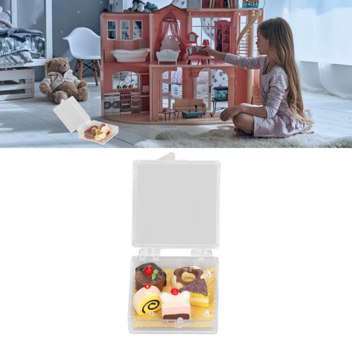 1:12 Set de postres en miniatura para casa de muñecas Tipo B