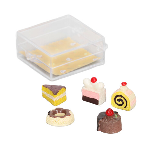 1:12 Set de postres en miniatura para casa de muñecas Tipo B 1