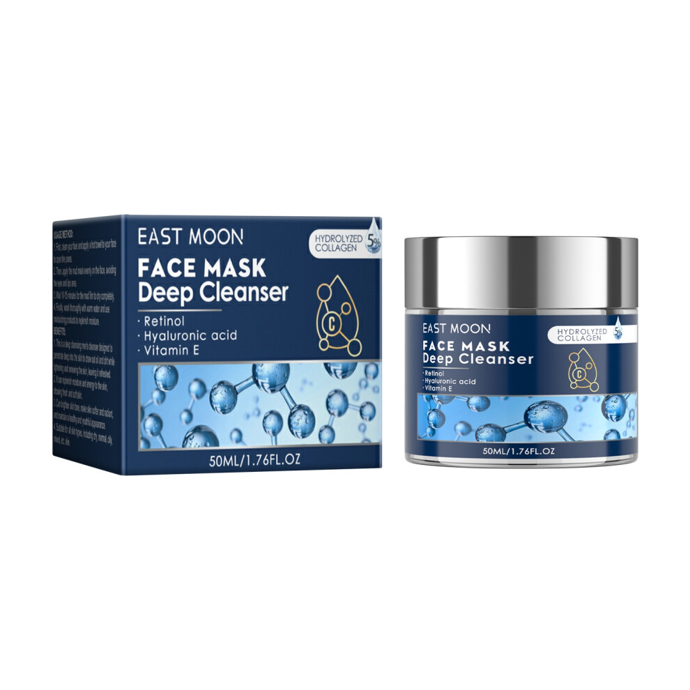 (50ml) Men's cleanser Gentle skin care Facial skin cleansing, refreshing, moisturizing and moisturizing