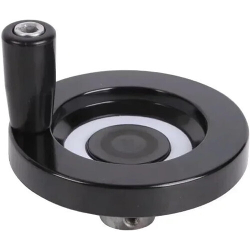 Machine Handwheel Solid Handle Back Corrugated for Label Printing Machine 10mm 63mm Black Durable Replacement Part 1