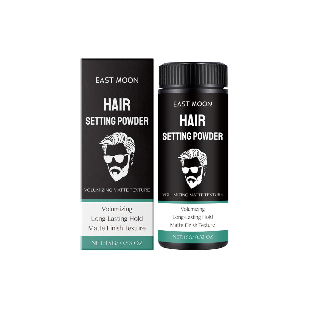 (15g) Men's matte styling powder, lazy hair style fluffy high skull top refreshing styling hair