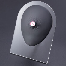 Soft Silicone Human Ear Mouth Eye Tongue Navel Model Display for Jewelry Education Teaching Tool Nipple-01 Color