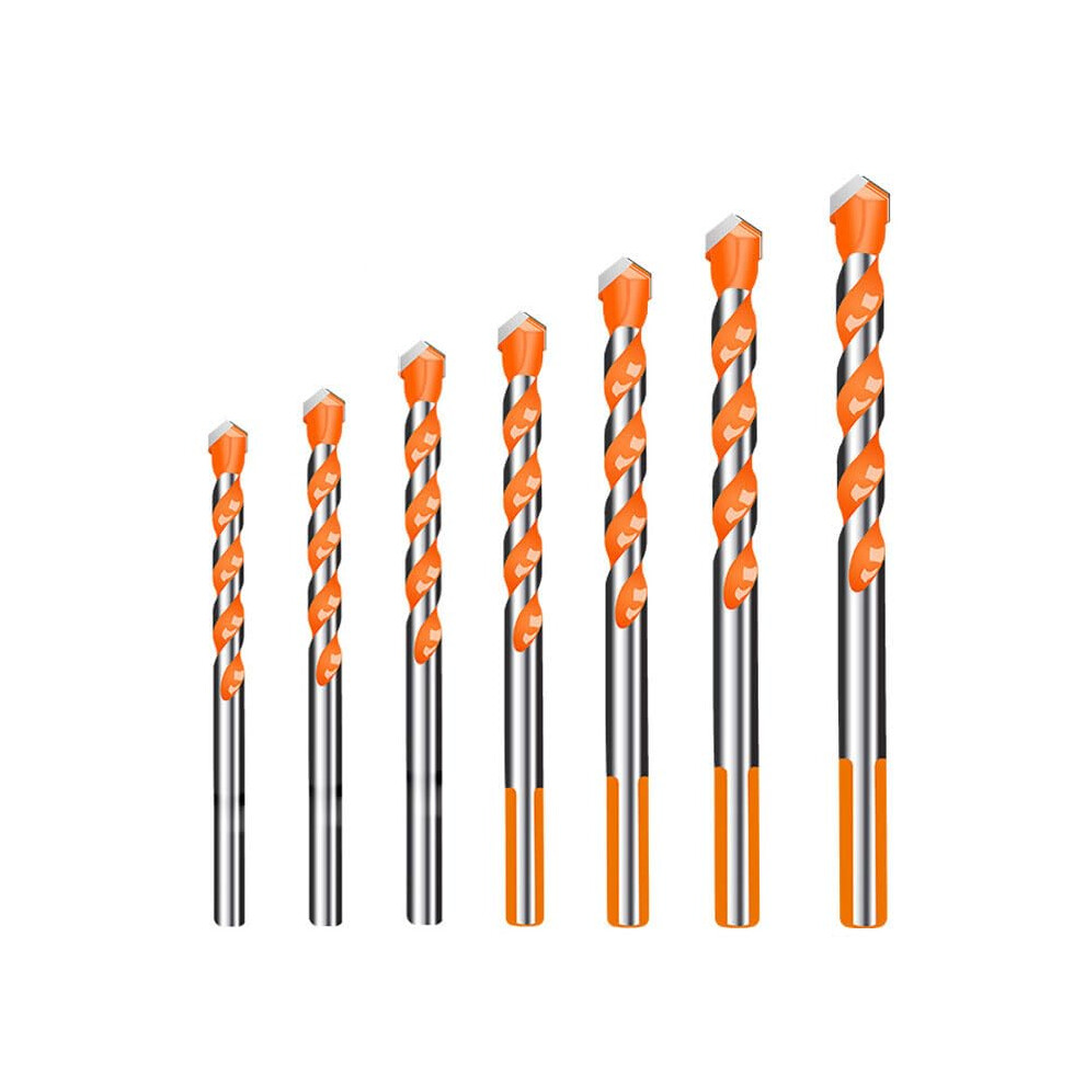 7Pcs Tungsten Carbide Drill Bit Set For Masonry Metal Steel Ceramic Tile Concrete Brick Wood 3-12Mm Sizes 6947110173702