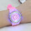 Female Children LED Back Light Quartz Round Watch 9