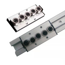 Double Axis Roller Linear Guide Rail SGR10E 740mm + SGB10EUU-5 Bearing Slider Block 2Pcs for CNC DIY Projects
