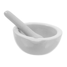 Ceramic Mortar and Pestle Set Large Porcelain Grinding Bowl for Lab Medicine Seasoning and Restaurant Use