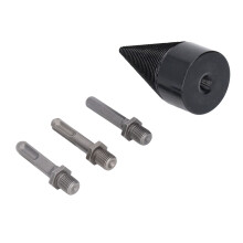 Broca partidora de madera de 50 mm, juego de 3 piezas, vástagos