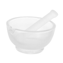 Glass Pestle Set - Mini Medicine Crusher and Raw Grinder, Easy to Clean Glass Material, Lab Use, 4 Inch Size