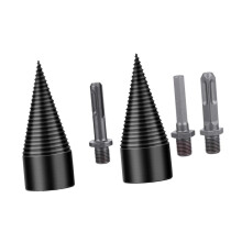 Firewood Log Splitter Drill Bit Set for Woodworking, Durable Kindling Splitter for Efficient Home and Campsite Use