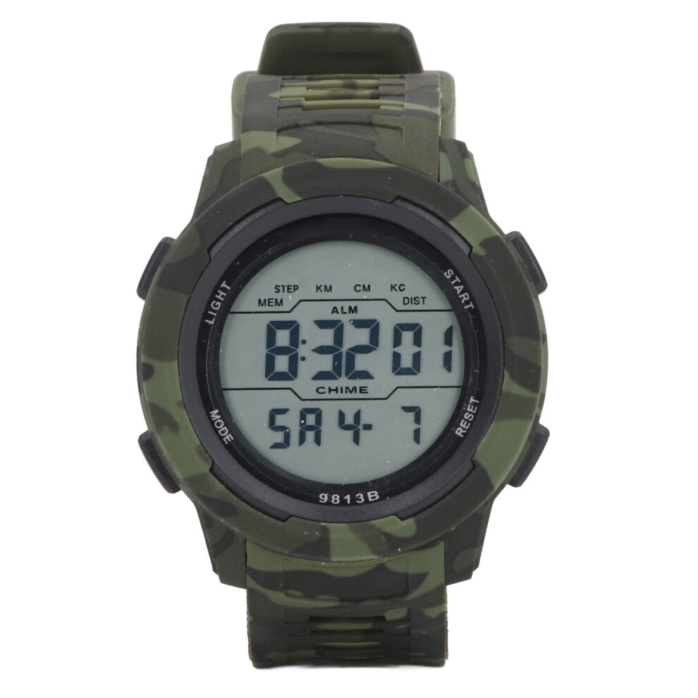 Men Digital Sports Watch 50m Waterproof Watch with