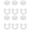 20 Sets Plastic Quilt Fixing Clips Bed Cover Holder, Keeps Quilt Still 16