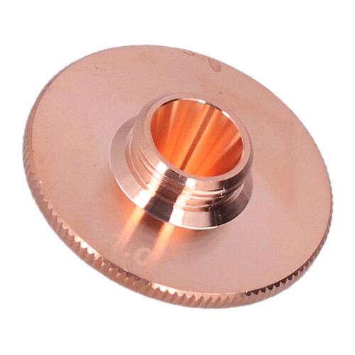 Laser-Düse 1.0 Kupfer, 28mm x 15mm, Loch 1.0mm