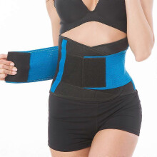 Fitness sports belt warm compression support belt sweat corset belt postpartum abdominal belt SBR waist support 1 piece blue