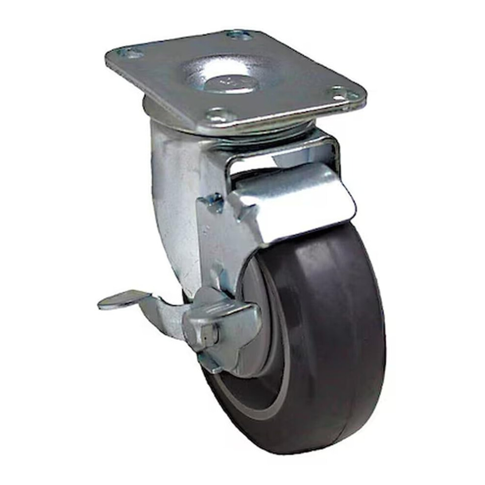 Standard Plate Caster Swivel 240 Lb Load Capacity Heavy Duty Wheel 4 Inch Size Industrial Use 6276012487533