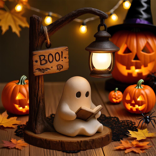 1PCS Halloween Cute Ghost Reading Lantern