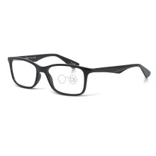 Dual Strength Custom Bifocal Reading Glasses Black Large (+1.00 Top +2.00 Bottom) Custom Made to Order Reading Specs