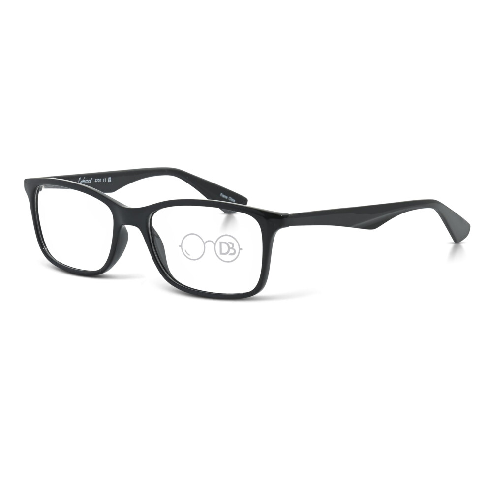 Dual Strength Custom Bifocal Reading Glasses Large (+1.00 Top +2.00 Bottom) Custom Made To Order Reading Specs Black