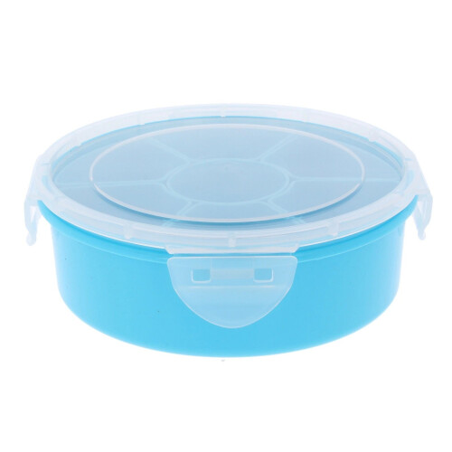 Indian Spice Tin Plastic Masala Dabba 7 Spice Box Spoons Storage 1