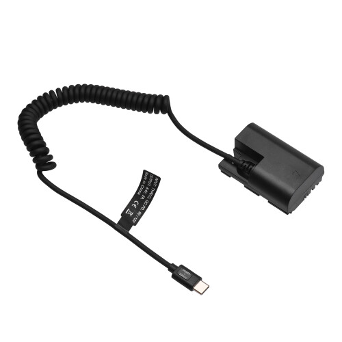 DR-E6 20W PD Dummy-Batterie Schwarz 5,6x3,8x2 cm 1