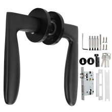 Entry Door Handle Lock Locking Lever Handle Set